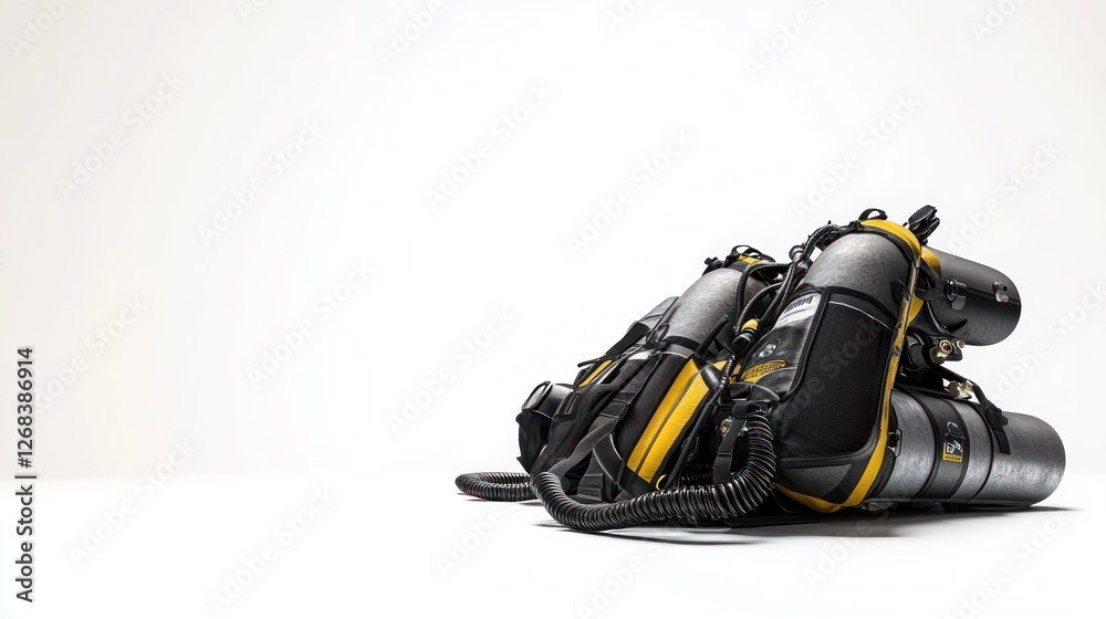 Two scuba diving rebreathers on white background. (1) Two scuba diving rebreathers on white background. (1)