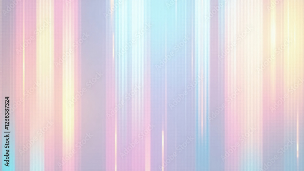 Seamless trendy iridescent rainbow corrugated ribbed glass background texture. Soft pastel holographic frosted window refraction pattern. Seamless trendy iridescent rainbow corrugated ribbed glass background texture. Soft pastel holographic frosted window refraction pattern.