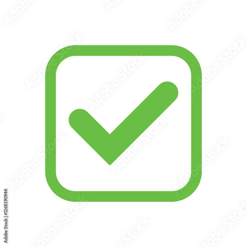 check mark and tick mark icon set. accept approved icon. vector illustration.