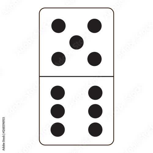 domino card icon logo vector design