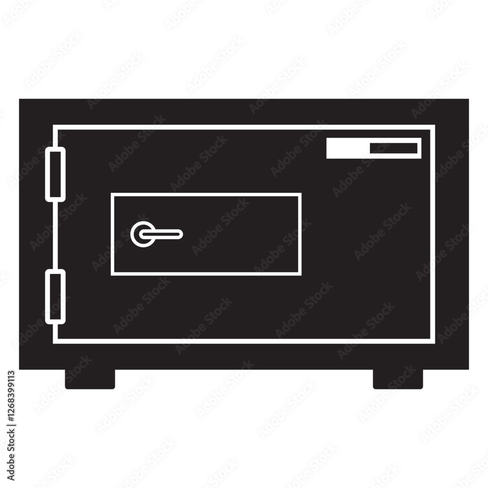 money safe box icon logo vector design money safe box icon logo vector design