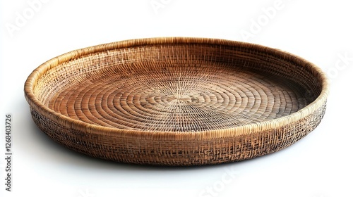 Woven bamboo and seagrass basket decorative basketwork for serving natural home decor rustic environment stylish viewpoint