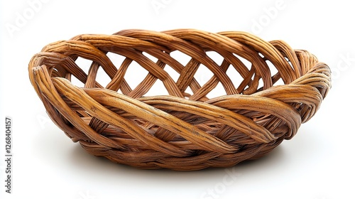 Woven bamboo and seagrass basket decorative basketwork home decor natural environment elegant design