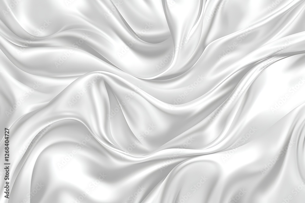 Fototapeta premium Silver silk fabric background