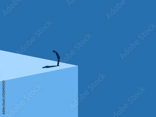 Businessman Standing Looking at the Belly with Hope for Growth Opportunity