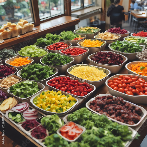 Lots of Choices on this Huge Salad Bar photo