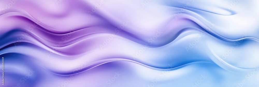 Fototapeta premium Elegant Abstract Digital Background with Flowing Waves in Shades of Purple and Blue for Creative Projects and Visual Presentations