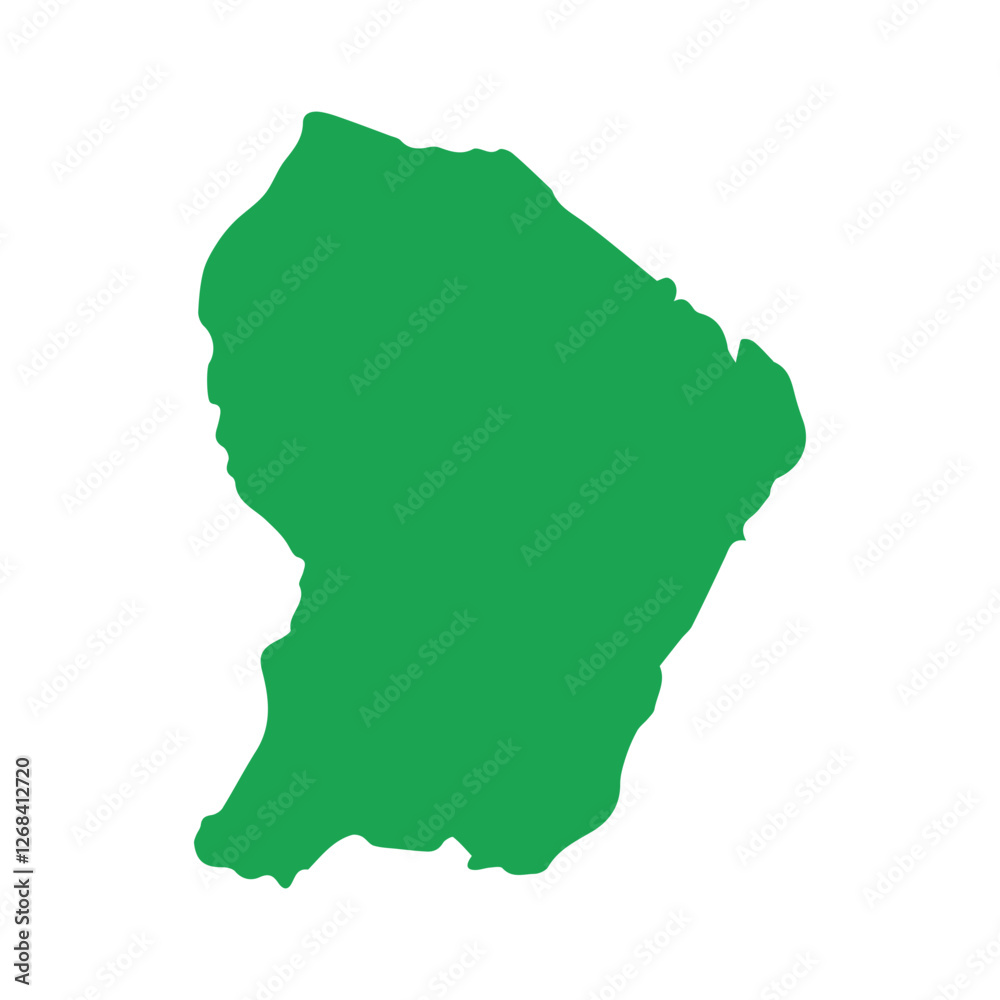 map of French Guiana green icon map of French Guiana green icon