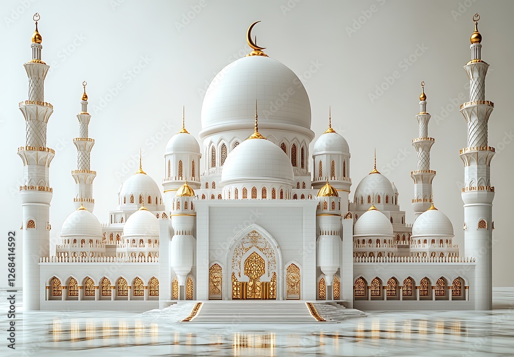 Fototapeta premium Ramadan Kareem background.Islamic Greeting Cards for Muslim Holidays.