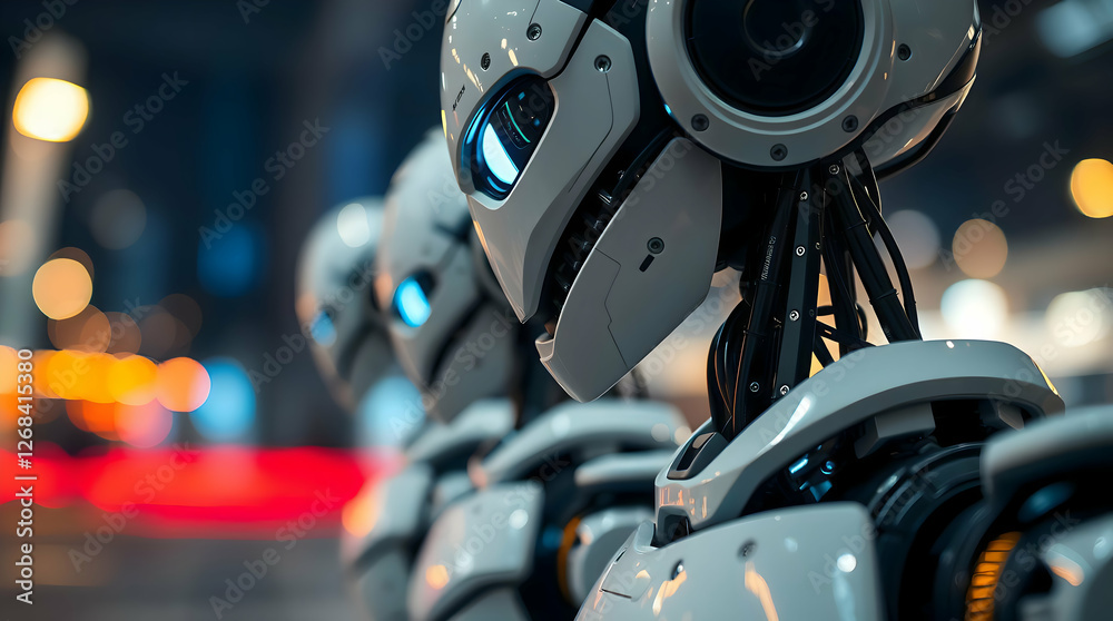 Fototapeta premium close up of a robots