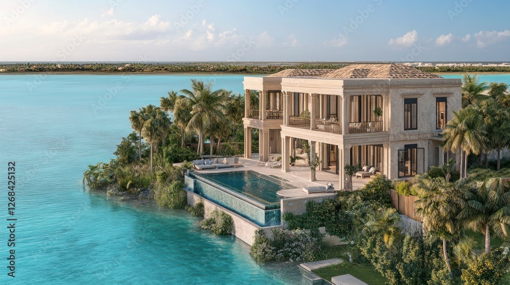 Luxury Waterfront Villa: Tropical Oasis Luxury Waterfront Villa: Tropical Oasis