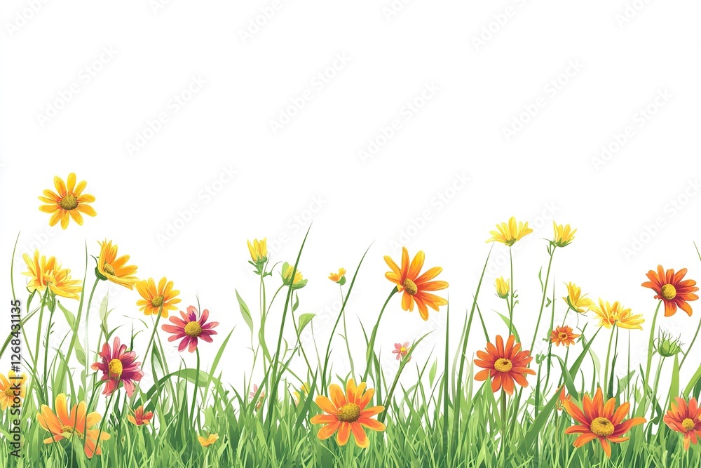 Fototapeta premium Summer meadow beautiful