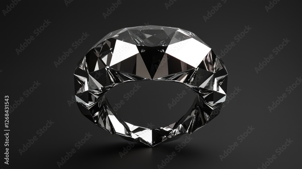 Intricate geometric patterned ring shimmering in the darkness beautifully Intricate geometric patterned ring shimmering in the darkness beautifully