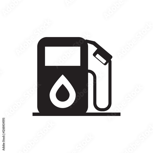 gas station logo vector design icon, this vector can be used for basic materials for making logos and others
