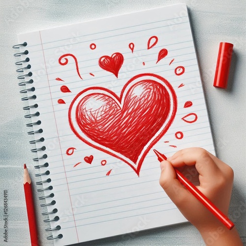 hand drawing heart