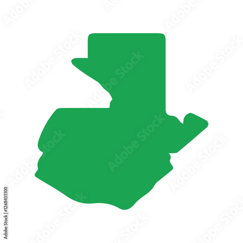 map of Guatemala green icon