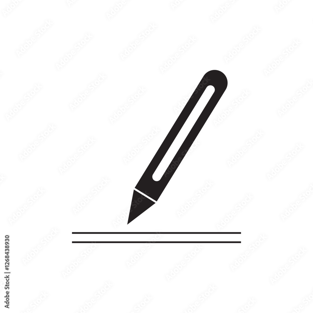pen icon logo vector design, this image can be used for making company logos and others pen icon logo vector design, this image can be used for making company logos and others