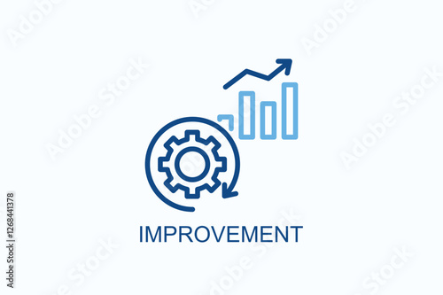 Improvement Icon Or Logo Isolated Illustration