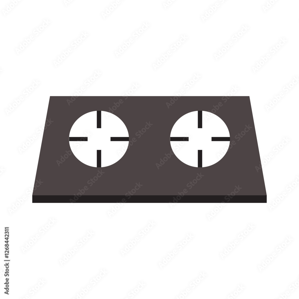 Fototapeta premium stove icon logo vector design