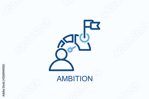 Ambition Icon Or Logo Isolated Illustration