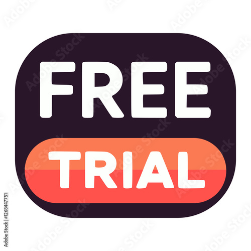 banner free trial shopping business discount sale flat color vector illustration template design
