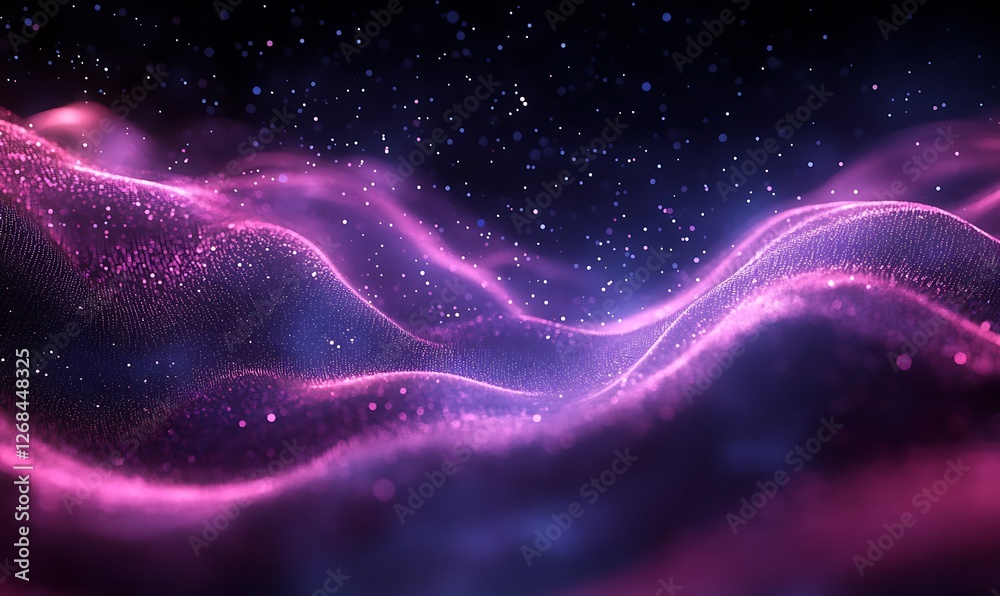 Obraz premium A vibrant digital wave of binary code imagery showcasing complexity and technology.