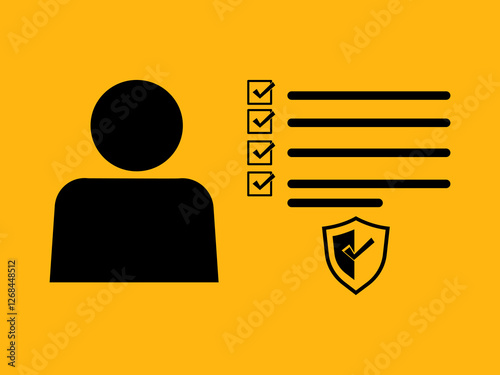 KYC icon. KYC customer data digital verification