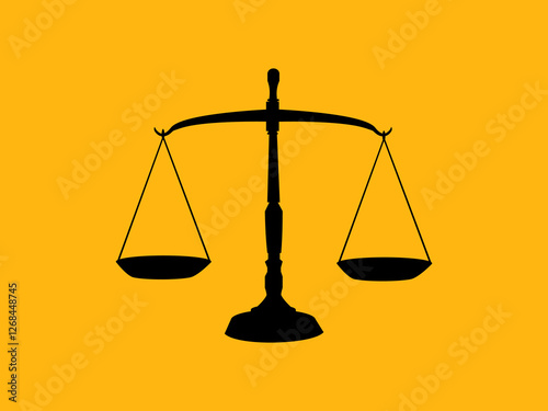 Justice scale icon. Equality concept. vector