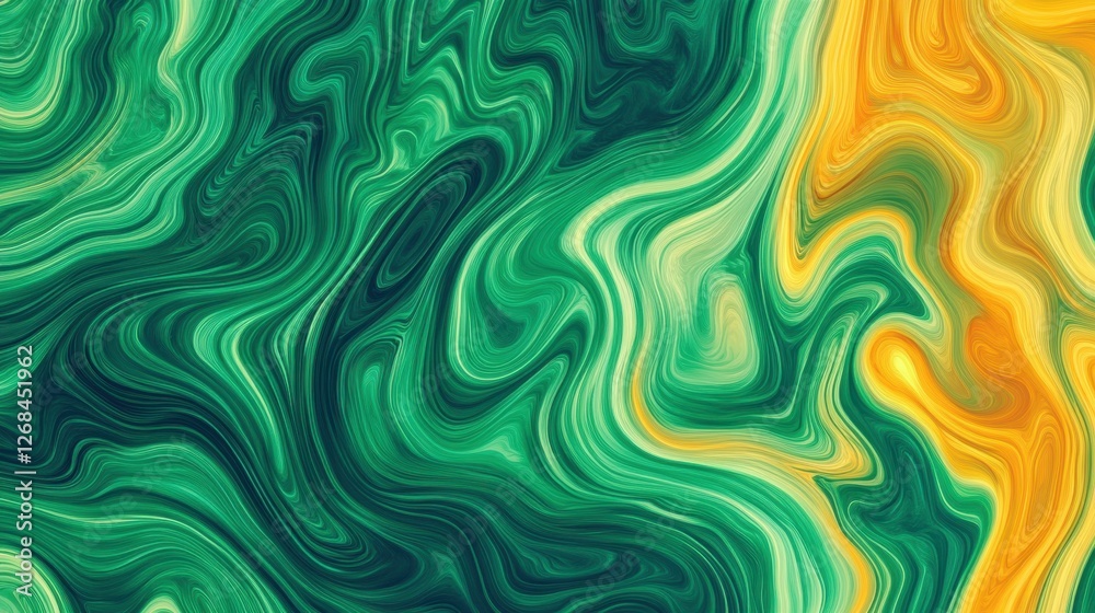 Abstract Colorful Fluid Swirls with Vibrant Green and Yellow Pattern Creating a Dynamic Visual Experience for Modern Design and Art Abstract Colorful Fluid Swirls with Vibrant Green and Yellow Pattern Creating a Dynamic Visual Experience for Modern Design and Art