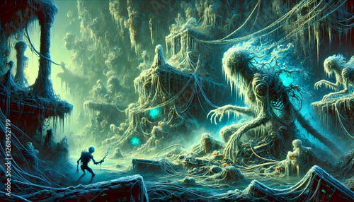 mutant facing the dangers of the frost corals