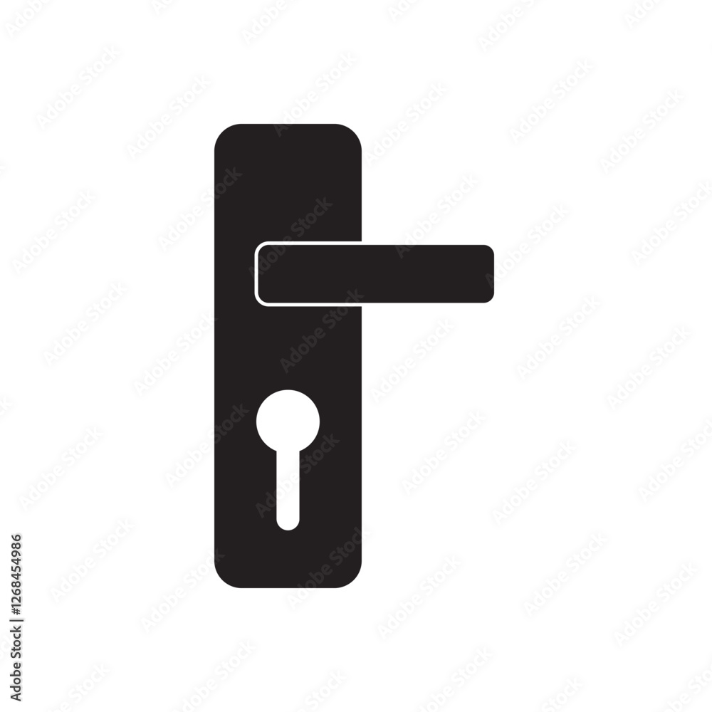 picture of hinges and door latch icon logo vector design picture of hinges and door latch icon logo vector design