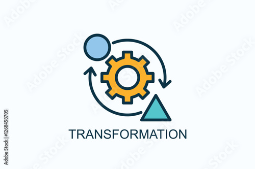 Transformation Icon Or Logo Isolated Illustration