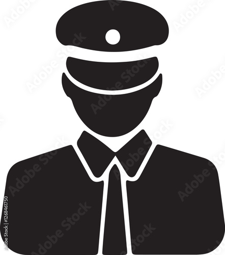 Illustration of a chauffeur driving a luxury taxi vehicle