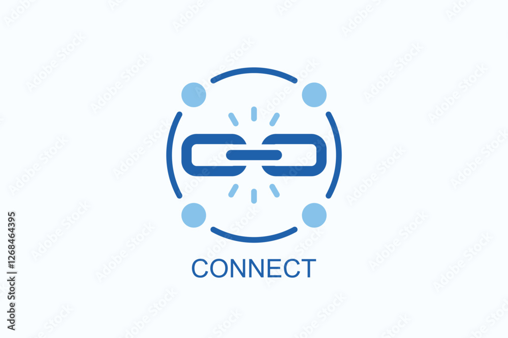 Connect Icon Or Logo Isolated Illustration Connect Icon Or Logo Isolated Illustration
