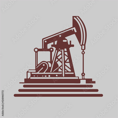 Oil Pumpjack Illustration – Oil Pumpjack Vector
