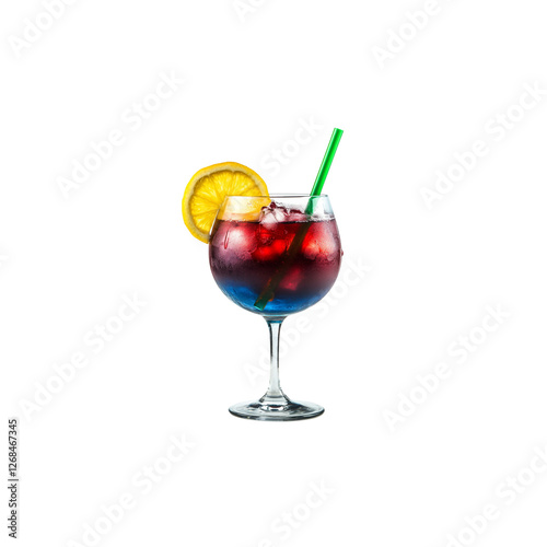 Wallpaper Mural Cocktails isolated on white background, pastel colors.
 Torontodigital.ca