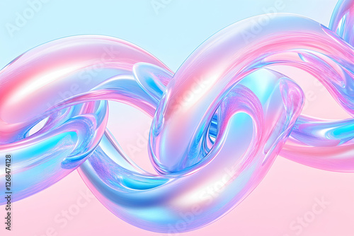 Abstract shapes, pastel colors, fluid design, for graphic design background