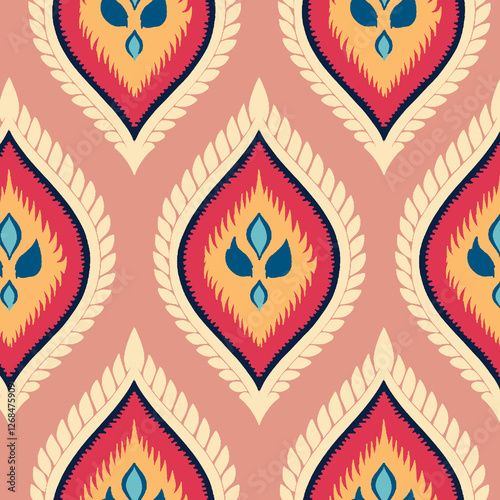 vector seamless geometric pattern background, ethnic pattern, fabric textile, textile design, fashion and boho for wallpaper, textile fills, surface fill style