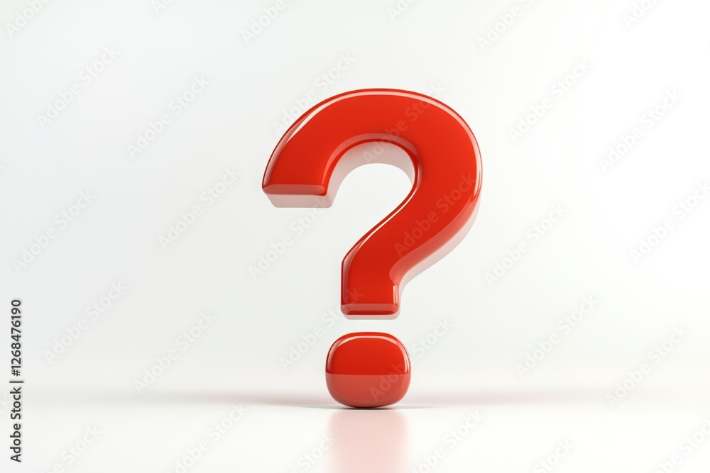 Red question mark, 3D render, white background, FAQ concept (3) Red question mark, 3D render, white background, FAQ concept (3)