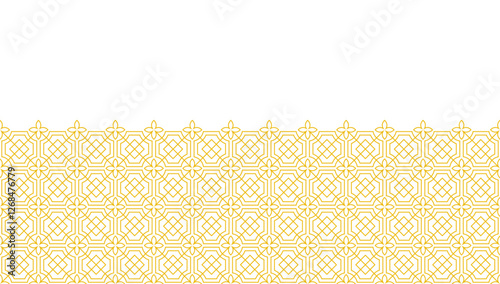 Background Chinese seamless geometric pattern vector.