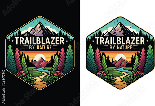 Typography exclusive hiking t-shirt design for all hiking lovers.