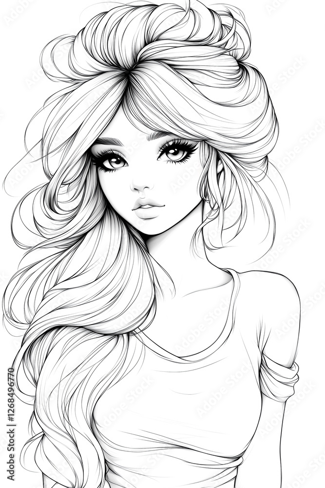 A woman with long blonde hair and a white shirt. She has a smile on her face A woman with long blonde hair and a white shirt. She has a smile on her face