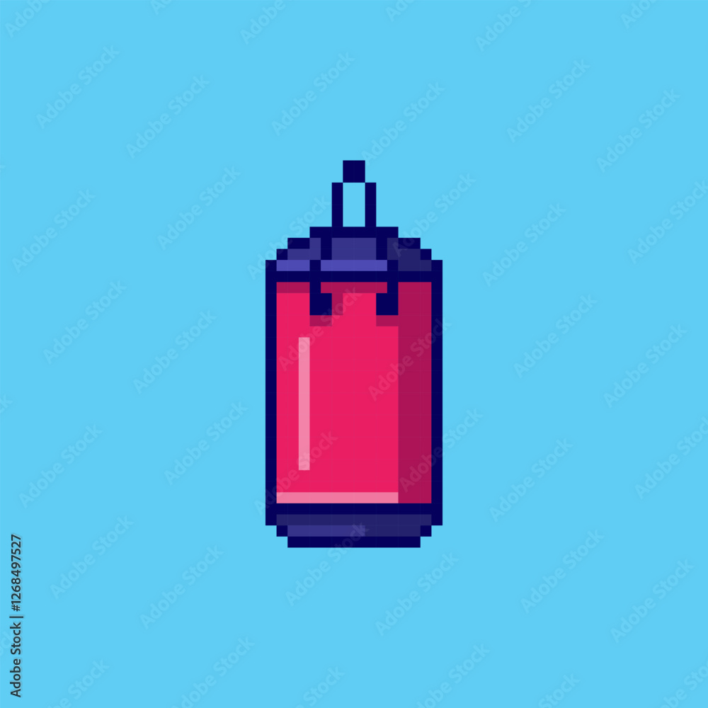 Pixel art Punching Bag game asset design Pixel art Punching Bag game asset design