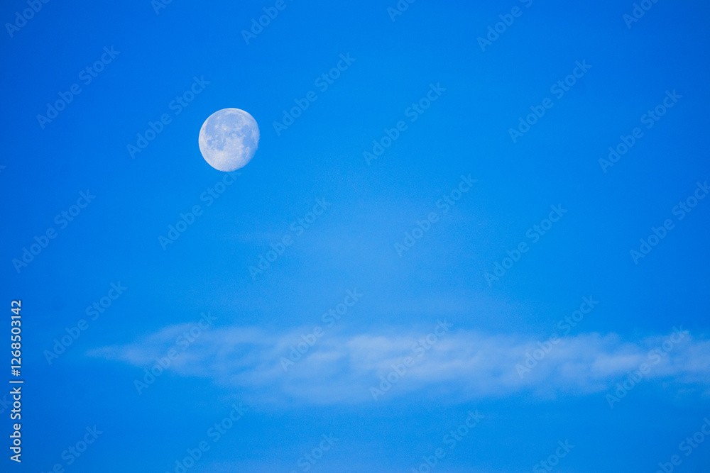 moon over the blue sky 1 moon over the blue sky 1