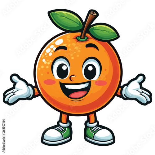orange cartoon character