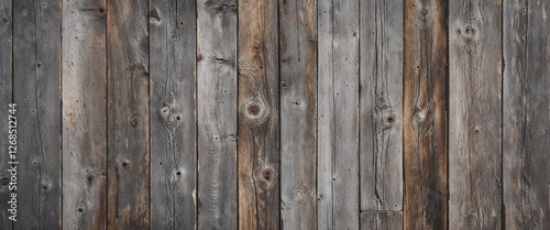 Wallpaper Mural The planks are weathered, showcasing a variety of gray and brown tones, with visible grain patterns and knots. The texture is rough, indicating age and exposure to the elements.  Torontodigital.ca