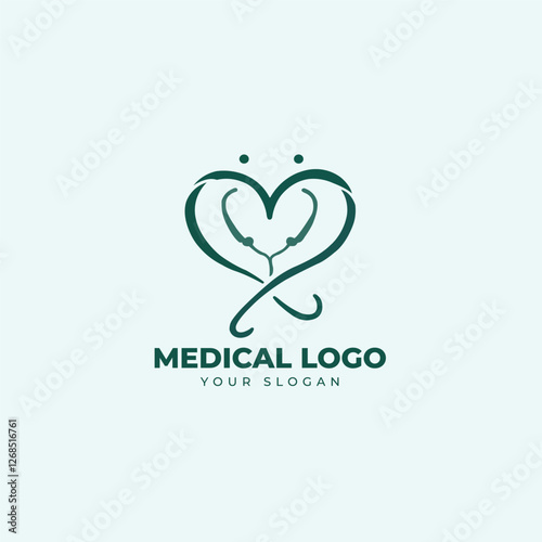 High Quality Medical logo vector concept  Heart cardiogram icon Symbol 