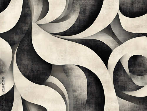 abstract swirled design black and white texture. vector illustration background texture marble and tiles for print.