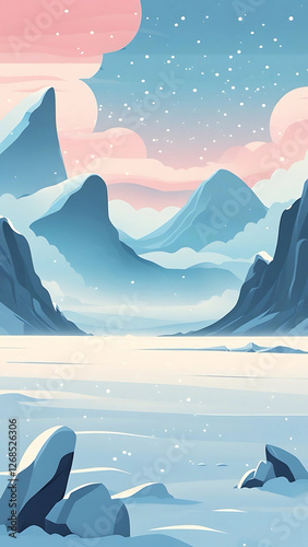 A beautiful view of winter