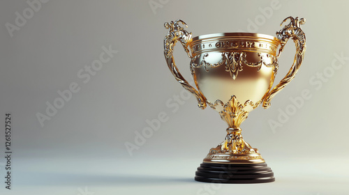 Golden Trophy Award – Victory, Achievement, and Success Symbol